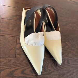 Proenza Schouler Cream and Black Heels